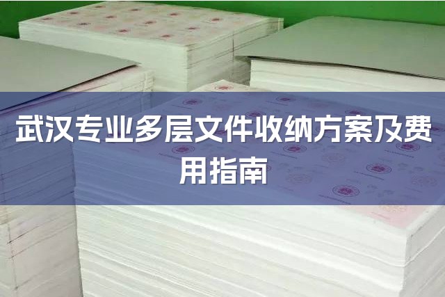 武汉专业多层文件收纳方案及费用指南-1